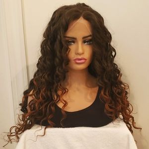 Synthetic Lace Front Spiral Wig